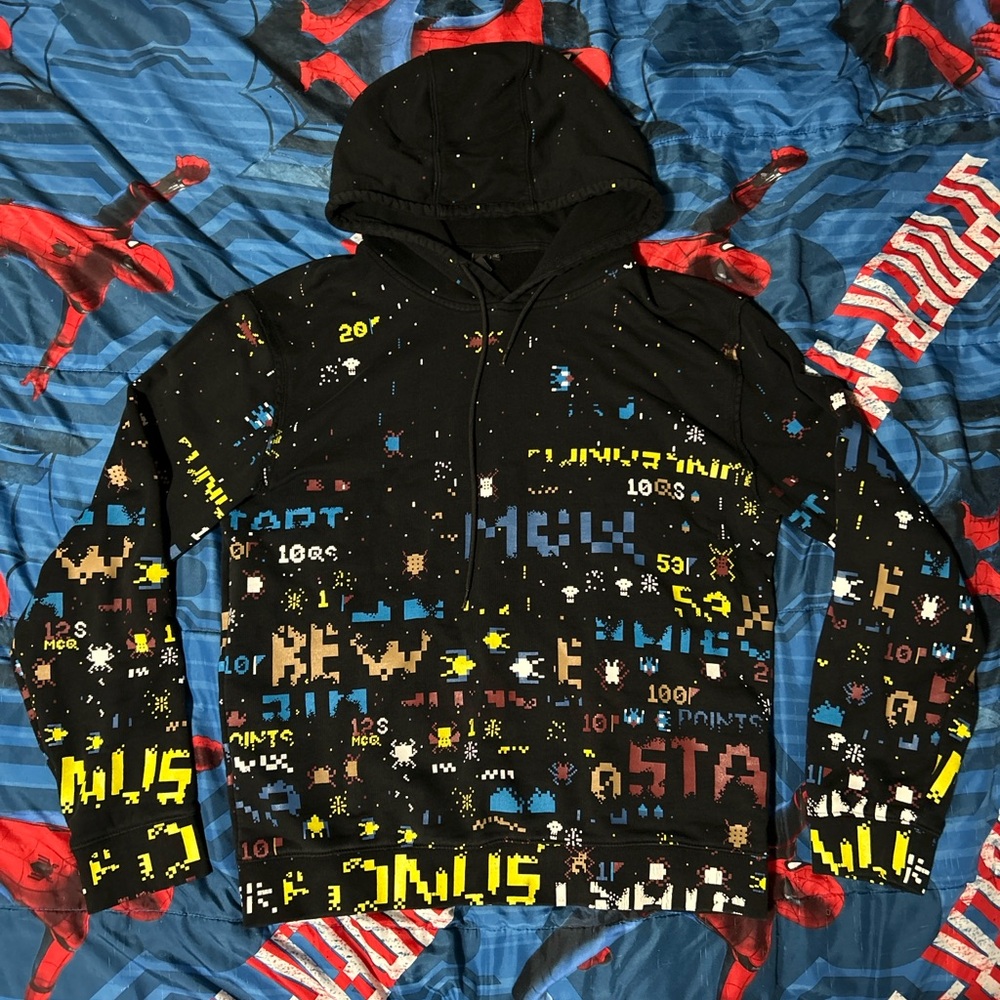 Men's Black Graphic Hoodie